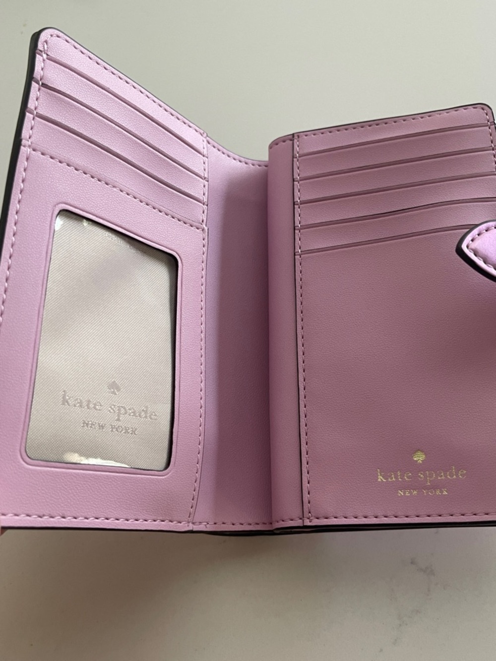 kate spade pink metallic continental wallet - Picture 5 of 8